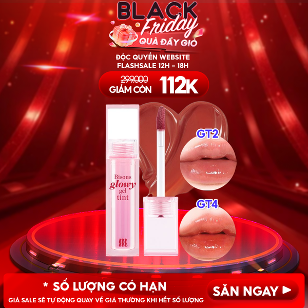  Son Bóng Pha Lê Merzy Căng Mọng, Bền Màu Bisous Glowy Gel Tint 