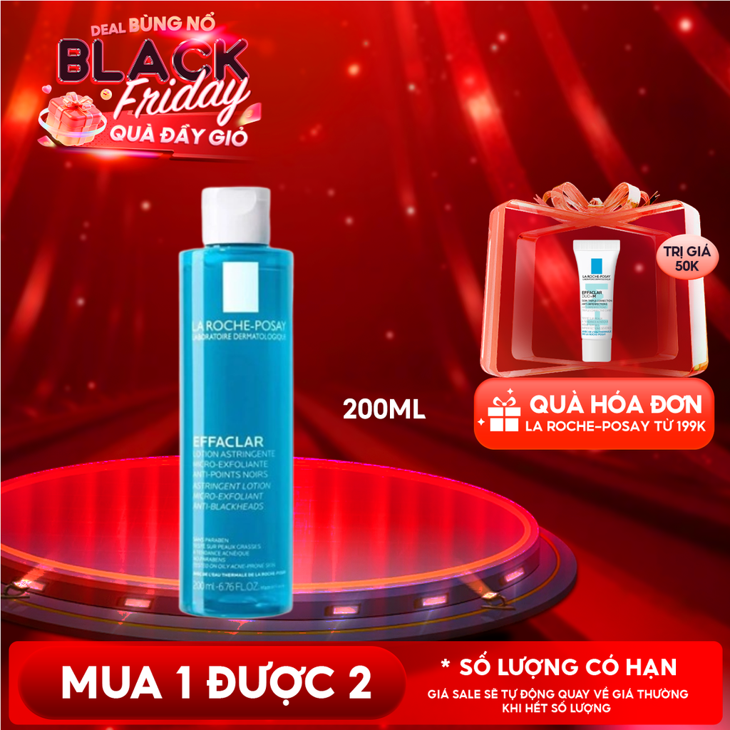 Nước Cân Bằng Cho Da Dầu La Roche-Posay Effaclar Lotion Astringente 200ml