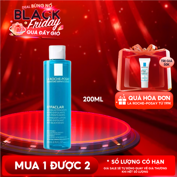  Nước Cân Bằng Cho Da Dầu La Roche-Posay Effaclar Lotion Astringente 200ml 