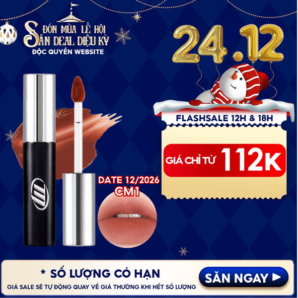  [NEW BY AI] Son Kem Lì Merzy Mịn Mượt Nhẹ Môi, Bền Màu Cyber Mellow Tint 