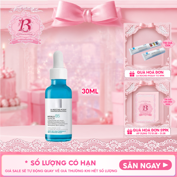  Serum La Roche-Posay Dưỡng Ẩm & Hỗ Trợ Cải Thiện Nếp Nhăn Hyalu B5 Suractivated Serum 30ml 