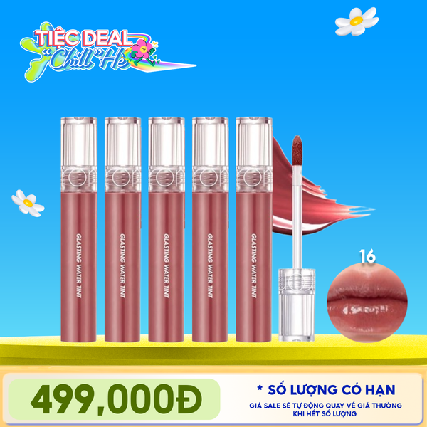  [PACK TIẾT KIỆM 35%] 5 Son Tint Nước Romand Siêu Lì, Lâu Trôi Glasting Water Tint 4g 