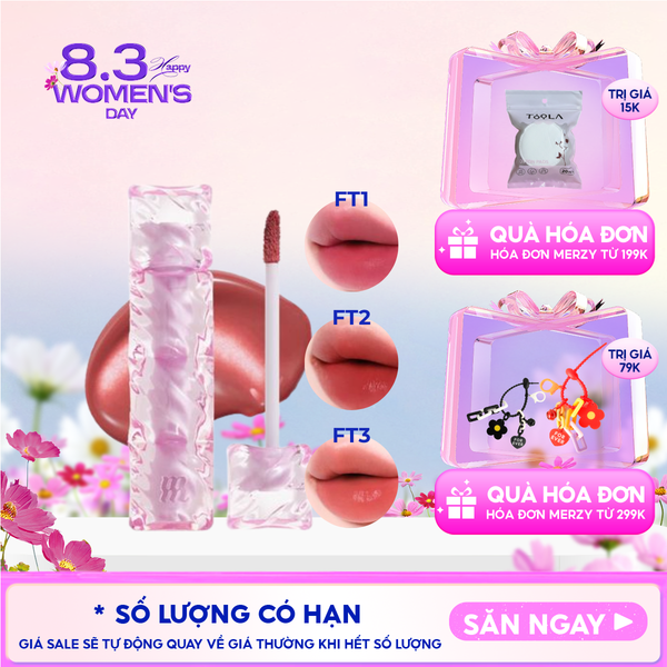  [NEW] Son Tint Merzy Mịn Lì , Bền Màu, Fit Môi Tự Nhiên Water Fit Blur Tint 3.7g 