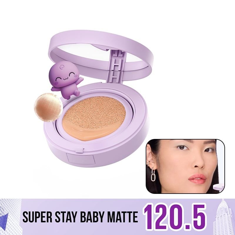 Phấn Nước Maybelline Che Phủ Tốt, Bền Màu New York Super Stay Baby Matte Up To 24H Soft Matte Cushion 11g