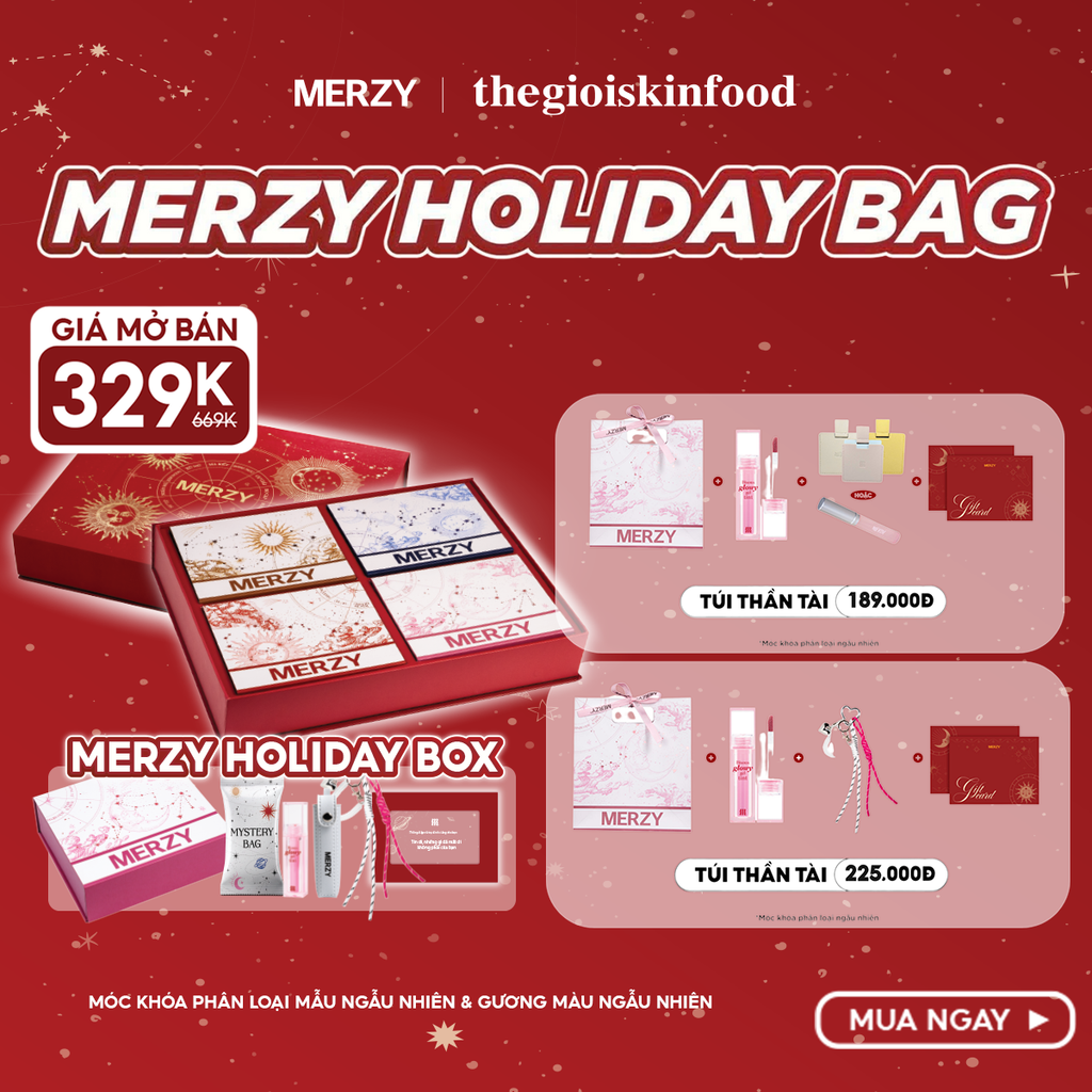 Túi Quà Thần Tài Và Hộp Quà Điều Ước Merzy Holiday’25 Bundle