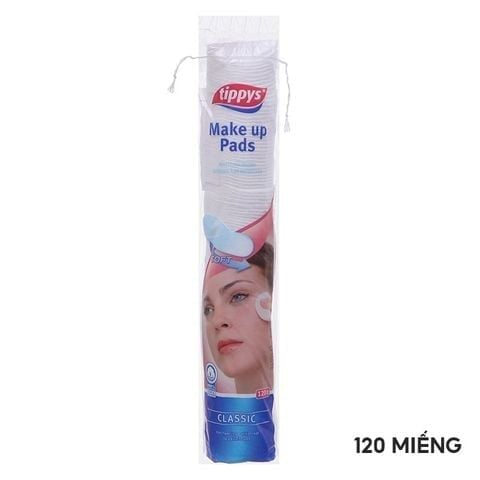  [Gift] Bông Tẩy Trang Tippys Classic Make Up Pads 120 Miếng - Trị Giá 45k 