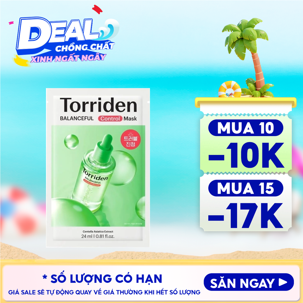 Mặt Nạ Torriden Làm Dịu, Kiểm Soát Da Balanceful Control Mask 24ml
