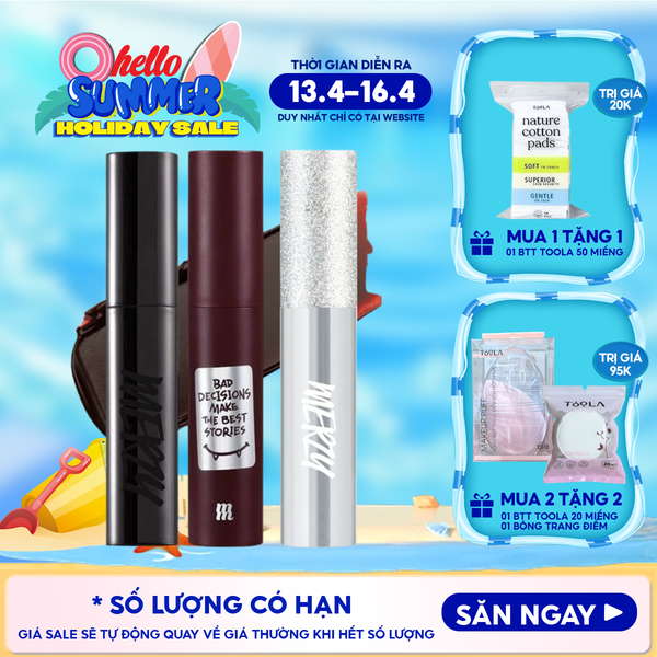  [Merzy Glam M13 Vỏ Bạc] Son Kem Merzy Siêu Lì, Mịn Môi Noir In The Mellow Tint 