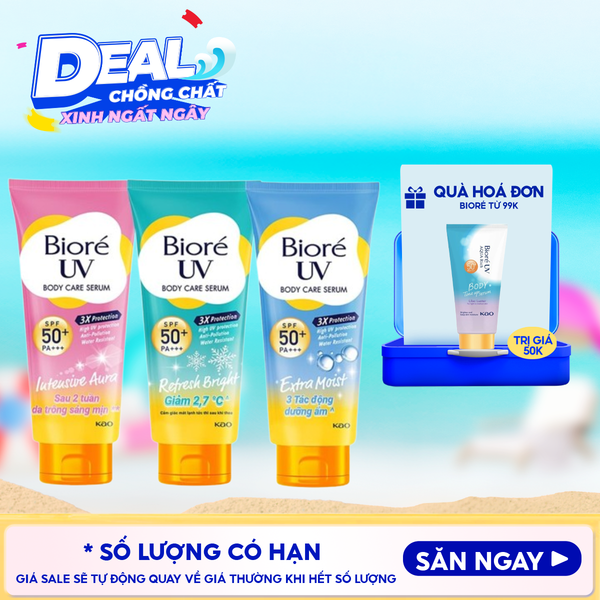  Serum Dưỡng Thể Chống Nắng Bioré Kháng Bụi UV Anti-Pollution Body Care SPF50+/PA+++ 