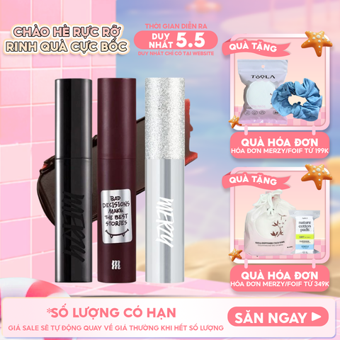 [Merzy Glam M13 Vỏ Bạc] Son Kem Merzy Siêu Lì, Mịn Môi Noir In The Mellow Tint