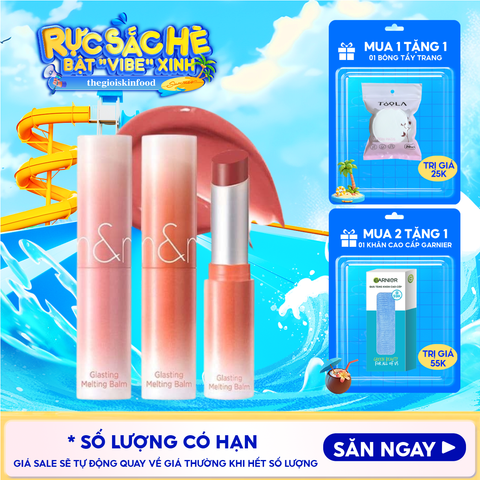 [DUSTY ON THE NUDE] Son Dưỡng Dạng Thỏi Có Màu Thuần Chay Romand Glasting Melting Balm 3.5g