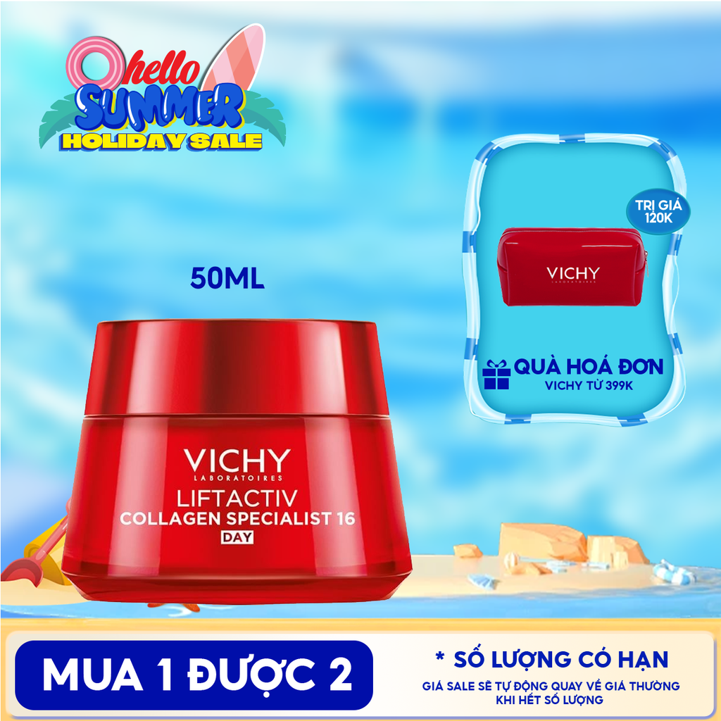 Kem Dưỡng Vichy Collagen Cải Thiện Lão Hóa Da Liftactiv Collagen Specialist