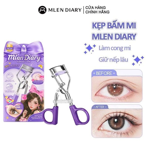  Kẹp Bấm Mi Mlen Diary Làm Cong Mi, Giữ Nếp Lâu Mlen Diary 