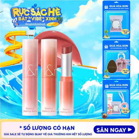 [DUSTY ON THE NUDE] Son Dưỡng Dạng Thỏi Có Màu Thuần Chay Romand Glasting Melting Balm 3.5g