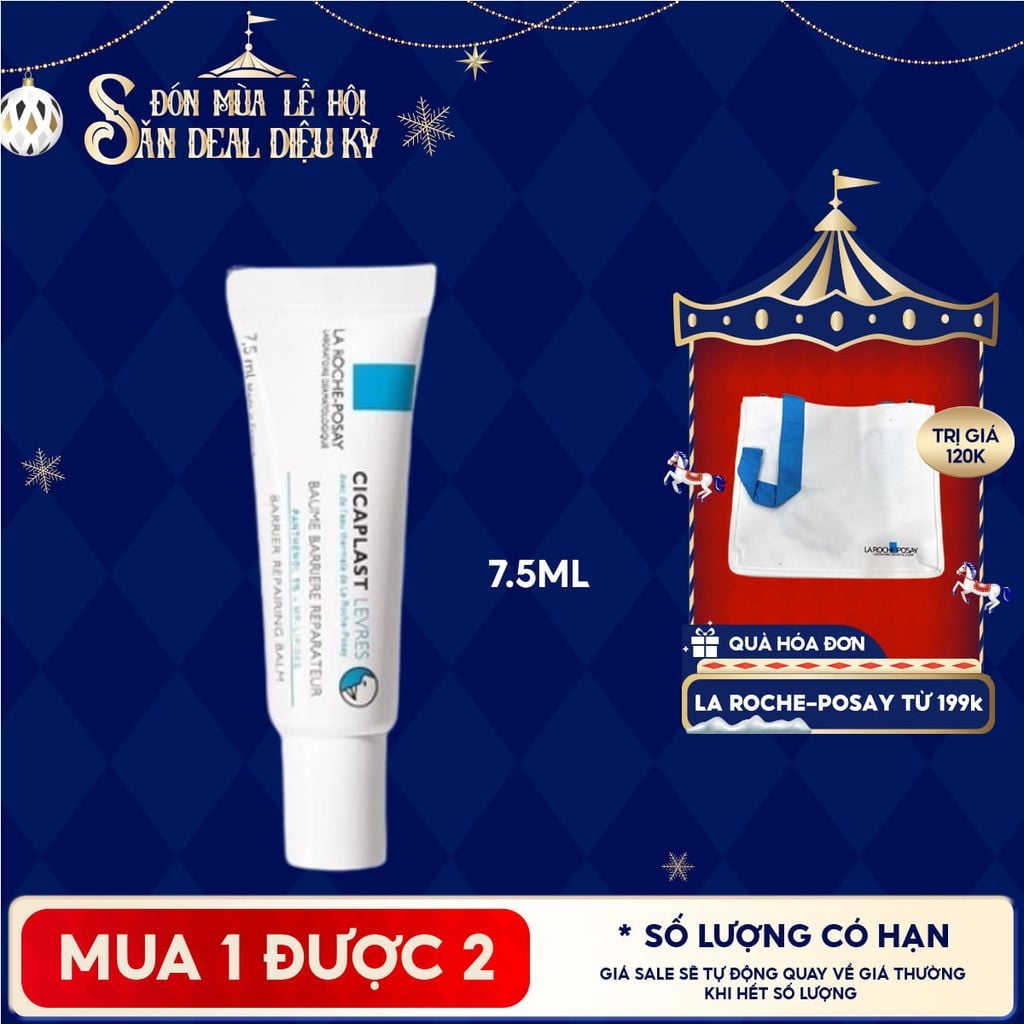 Kem Dưỡng Môi La Roche-Posay Bổ Sung Độ Ẩm Và Bảo Vệ Môi Cicaplast Levres Barrier Repairing Balm 7.5ml