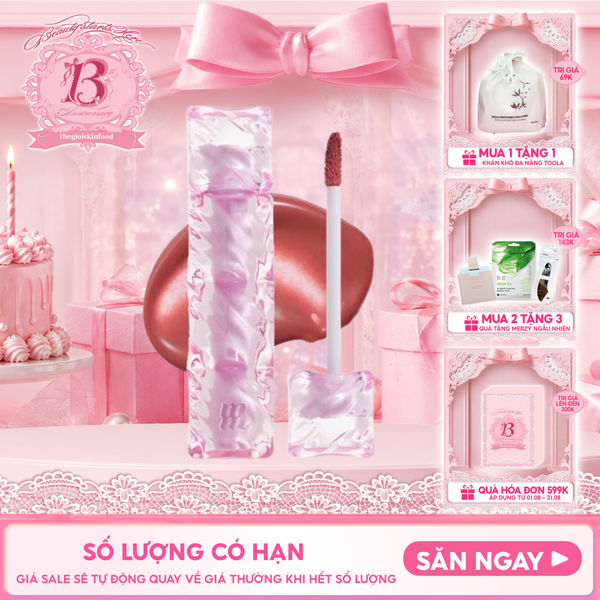  Son Tint Merzy Mịn Lì , Bền Màu, Fit Môi Tự Nhiên Water Fit Blur Tint 3.7g 