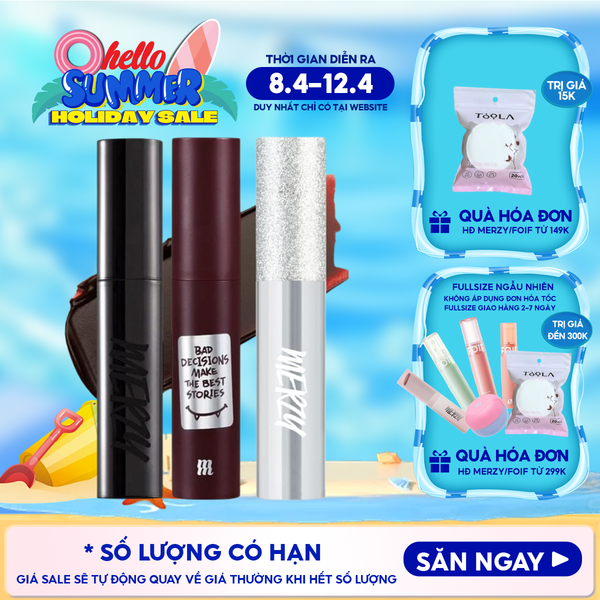  [Merzy Glam M13 Vỏ Bạc] Son Kem Merzy Siêu Lì, Mịn Môi Noir In The Mellow Tint 