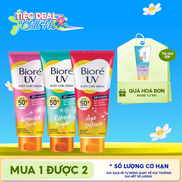  Serum Dưỡng Thể Chống Nắng Bioré Kháng Bụi UV Anti-Pollution Body Care SPF50+/PA+++ 