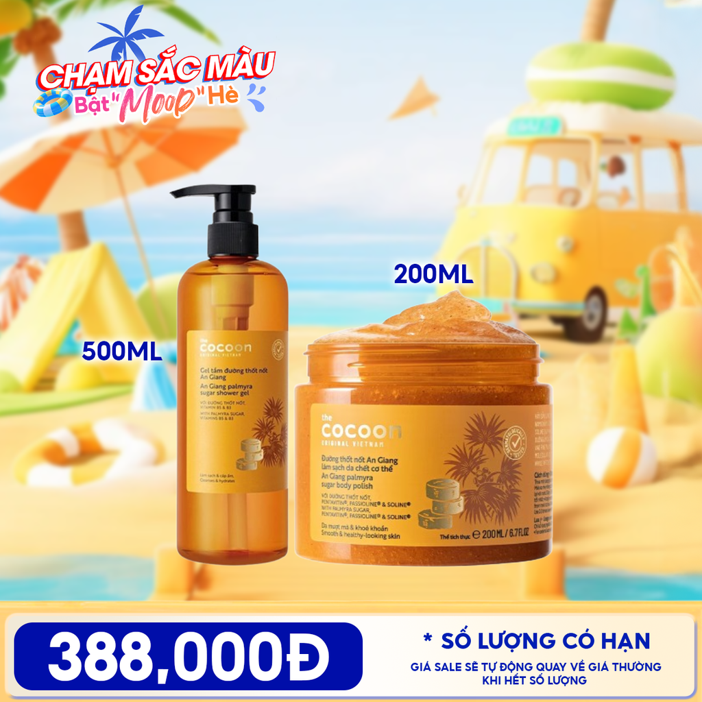 Gel Tắm Đường Thốt Nốt Cocoon An Giang Palmyra Sugar Shower Gel