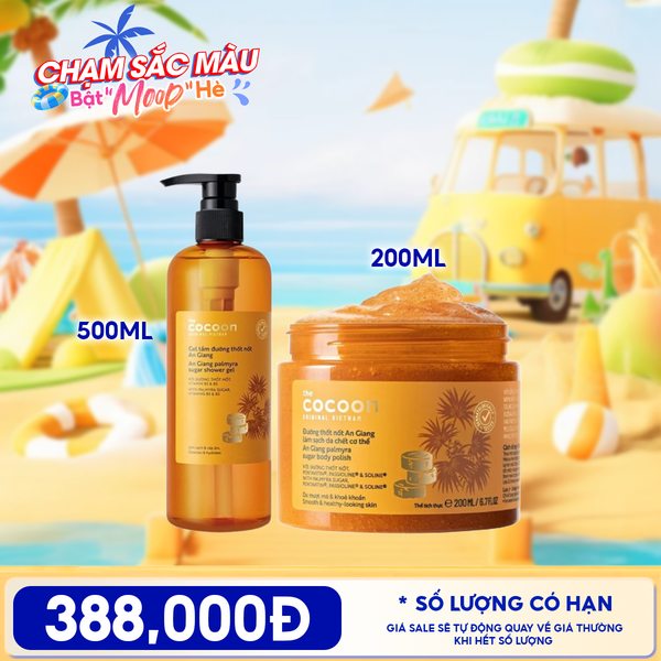  Gel Tắm Đường Thốt Nốt Cocoon An Giang Palmyra Sugar Shower Gel 