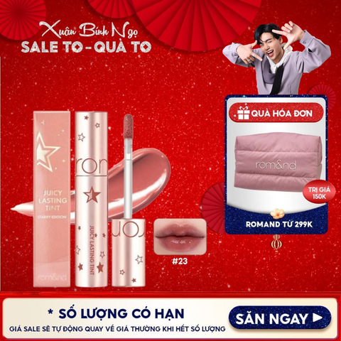 [Juicy Lasting Tint Starry Edition - Màu 23] Son Tint Lì Romand Juicy Lasting Tint Starry Edition 5.5g