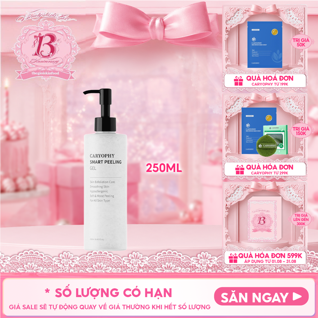 Tẩy Tế Bào Chết Caryophy Ngăn Ngừa Mụn Smart Peeling Gel 250ml