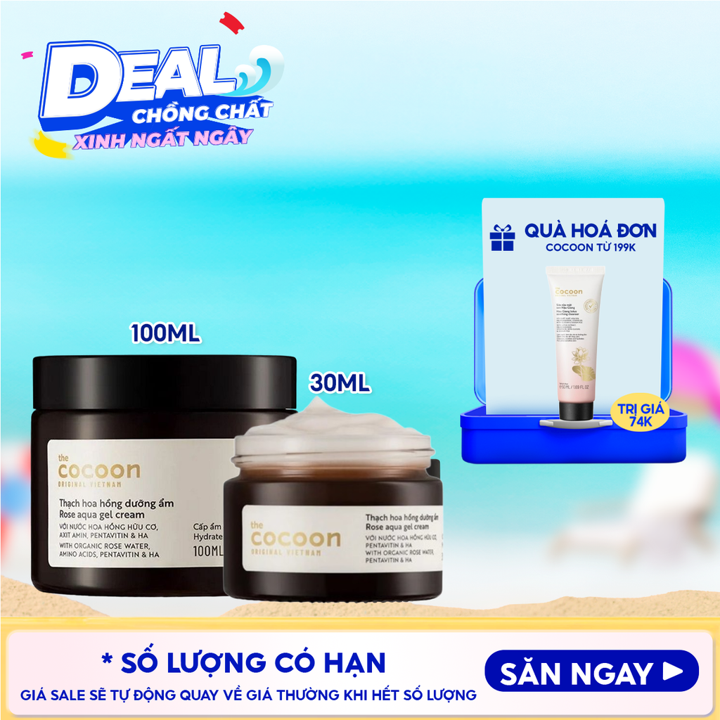 Mặt Nạ Rửa Cocoon Bí Đao Hỗ Trợ Giảm Dầu Và Mụn Winter Melon Face Mask