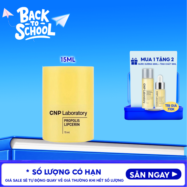  Dưỡng Môi CNP Laboratory Keo Ong, Cấp Ẩm Môi Propolis Lipcerin 15ml 
