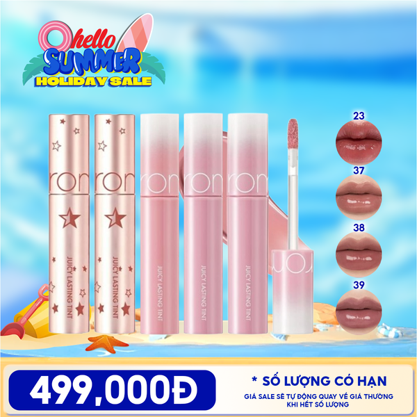  [PACK TIẾT KIỆM 50%] 2 Son Tint Lì Romand Juicy Lasting Tint Starry Edition + 3 Son Tint Lì Romand The Juicy Lasting Tint 