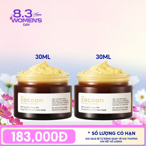  Mặt Nạ Rửa Cocoon Chiết Xuất Nghệ Hưng Yên Turmeric Face Mask 