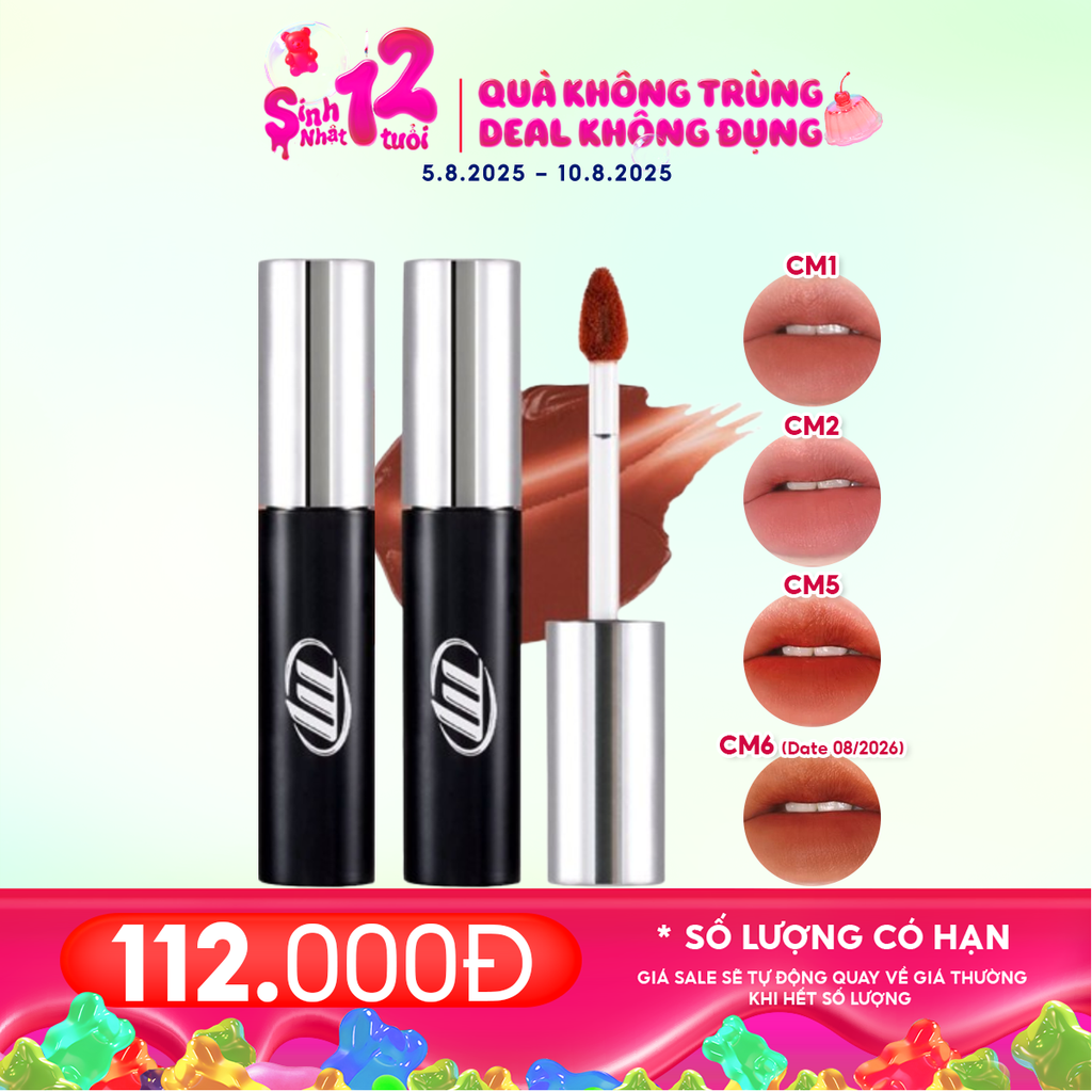 [NEW BY AI] Son Kem Lì Merzy Mịn Mượt Nhẹ Môi, Bền Màu Cyber Mellow Tint