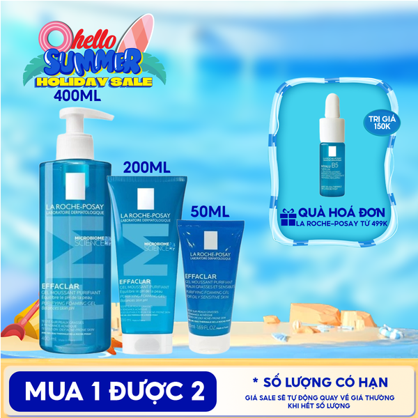  Sữa Rửa Mặt La Roche-Posay Dạng Gel Cho Da Dầu Mụn Effaclar Purifying Foaming Gel For Oily Sensitive Skin 