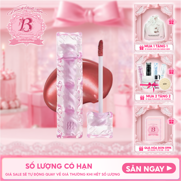  Son Tint Merzy Mịn Lì , Bền Màu, Fit Môi Tự Nhiên Water Fit Blur Tint 3.7g 