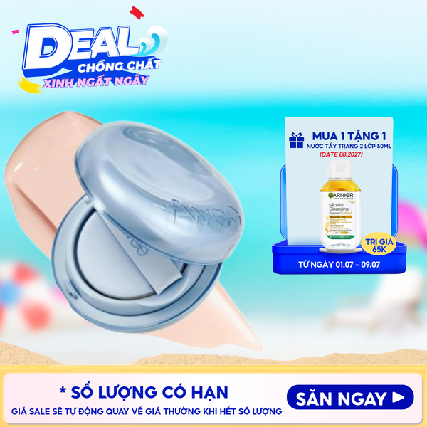  Phấn Nước fwee Cấp Ẩm, Da Căng Bóng, Che Phủ Tốt Glass Natural Cushion 15g 