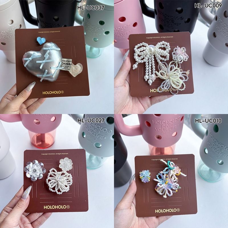 Set Charm Bình Nước DIY HOLOHOLO Phụ Kiện Trang Trí
