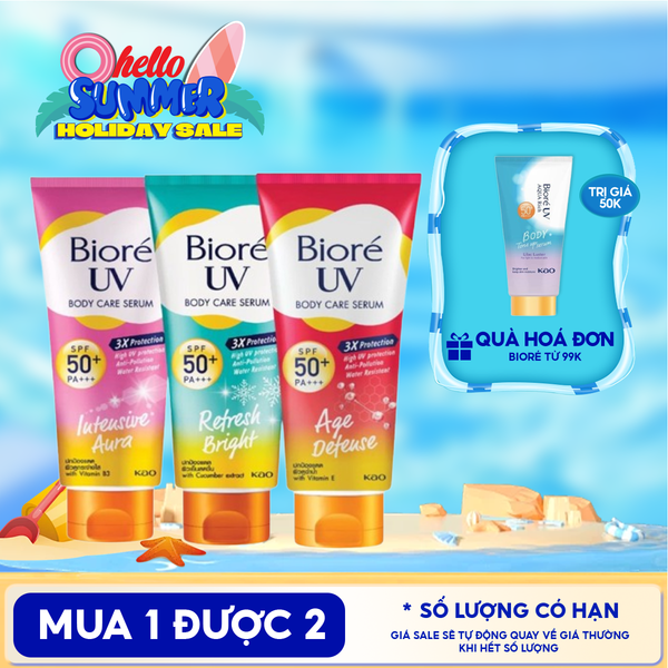  Serum Dưỡng Thể Chống Nắng Bioré Kháng Bụi UV Anti-Pollution Body Care SPF50+/PA+++ 