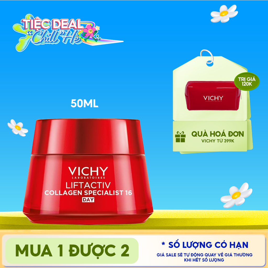 Kem Dưỡng Vichy Collagen Cải Thiện Lão Hóa Da Liftactiv Collagen Specialist