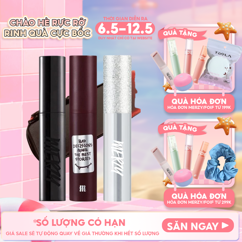 [Merzy Glam M13 Vỏ Bạc] Son Kem Merzy Siêu Lì, Mịn Môi Noir In The Mellow Tint