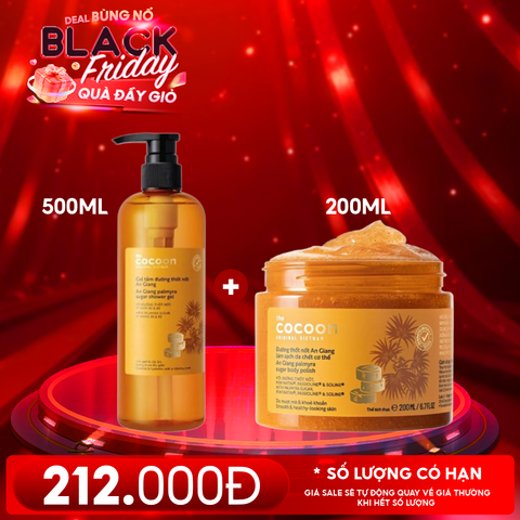 Gel Tắm Đường Thốt Nốt Cocoon An Giang Palmyra Sugar Shower Gel 500ml