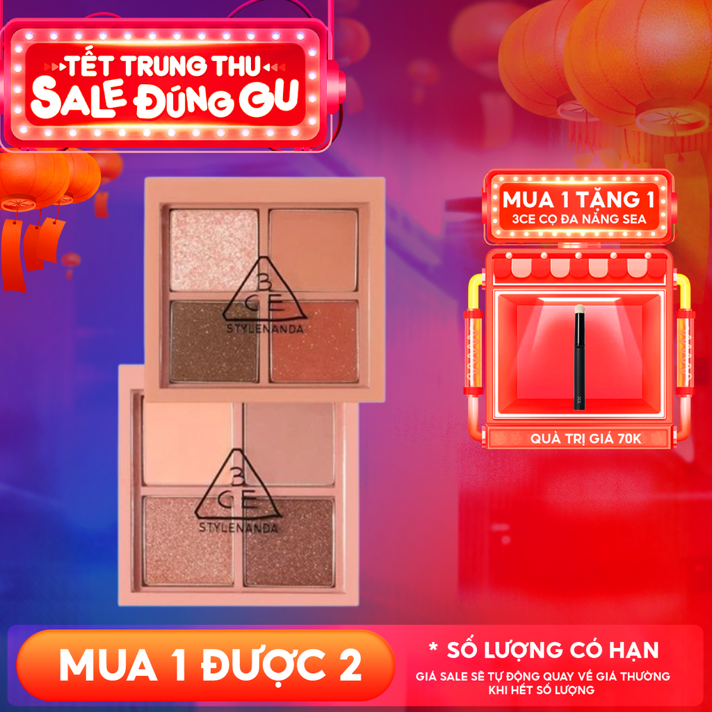 Bảng Phấn Mắt 4 Màu 3CE Mini Multi Eye Color Palette 3.2g