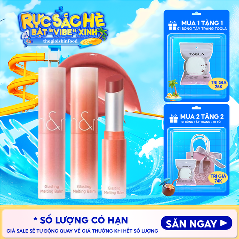[DUSTY ON THE NUDE] Son Dưỡng Dạng Thỏi Có Màu Thuần Chay Romand Glasting Melting Balm 3.5g