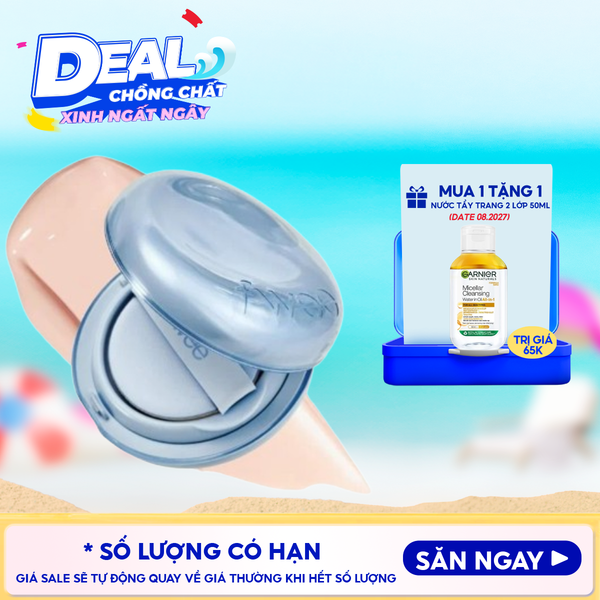  Phấn Nước fwee Cấp Ẩm, Da Căng Bóng, Che Phủ Tốt Glass Natural Cushion 15g 