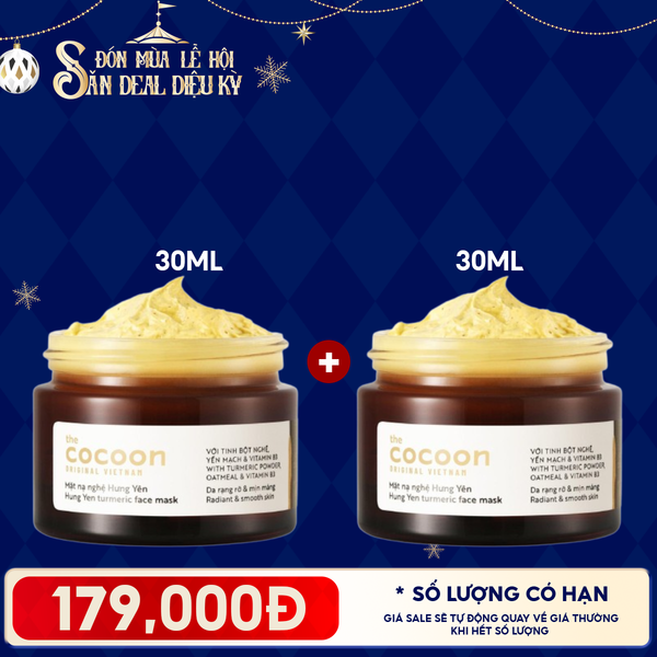  Mặt Nạ Rửa Cocoon Chiết Xuất Nghệ Hưng Yên Turmeric Face Mask 