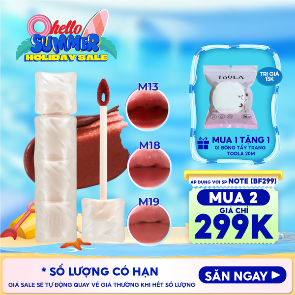  [NEW] Son Phao Kem Lì Mềm Mịn Như Bơ, Lâu Trôi Merzy Puffer Mellow Tint 3.7g 