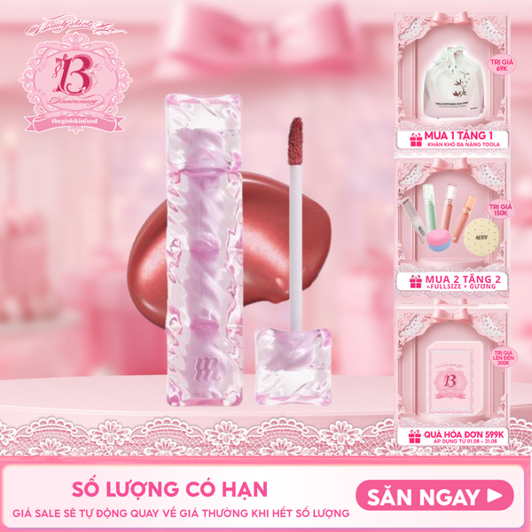  Son Tint Merzy Mịn Lì , Bền Màu, Fit Môi Tự Nhiên Water Fit Blur Tint 3.7g 