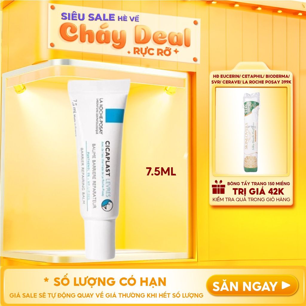 Kem Dưỡng Môi La Roche-Posay Bổ Sung Độ Ẩm Và Bảo Vệ Môi Cicaplast Levres Barrier Repairing Balm 7.5ml