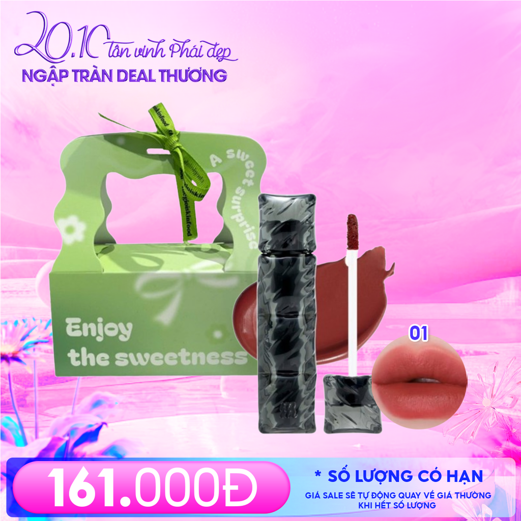 Combo Quà Tặng 20/10: Combo Túi Hộp Nhỏ Enjoy The Sweetness Và Son Môi Merzy