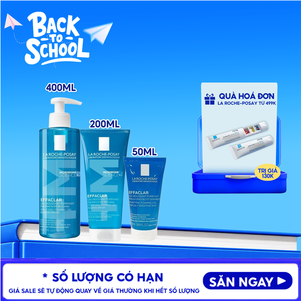  Sữa Rửa Mặt La Roche-Posay Dạng Gel Cho Da Dầu Mụn Effaclar Purifying Foaming Gel For Oily Sensitive Skin 