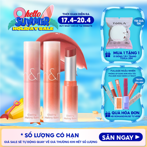 [DUSTY ON THE NUDE] Son Dưỡng Dạng Thỏi Có Màu Thuần Chay Romand Glasting Melting Balm 3.5g