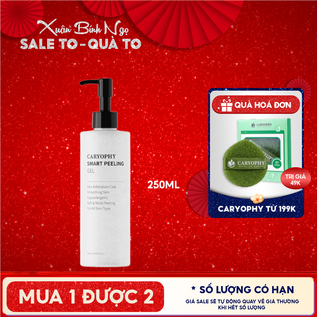Tẩy Tế Bào Chết Caryophy Ngăn Ngừa Mụn Smart Peeling Gel 250ml